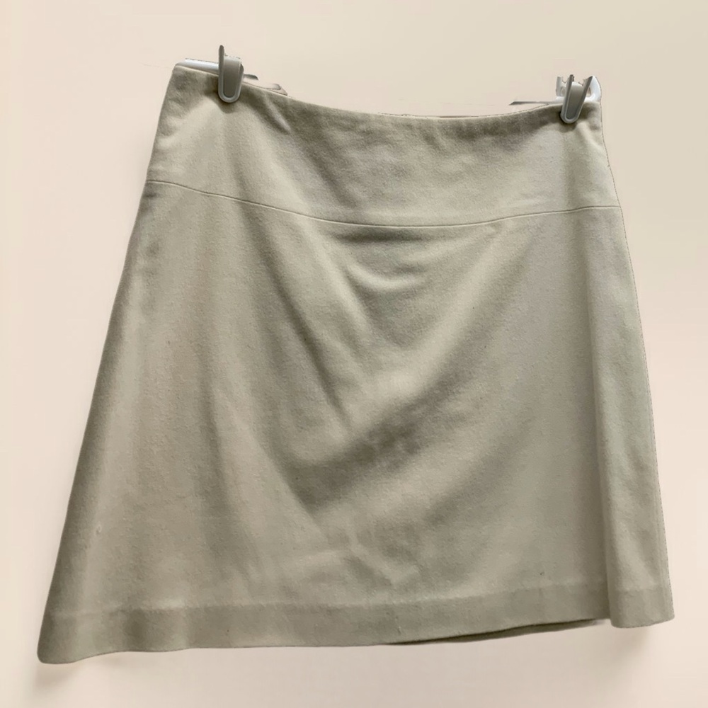 Banana Republic  Winter White Wool Mini Skirt